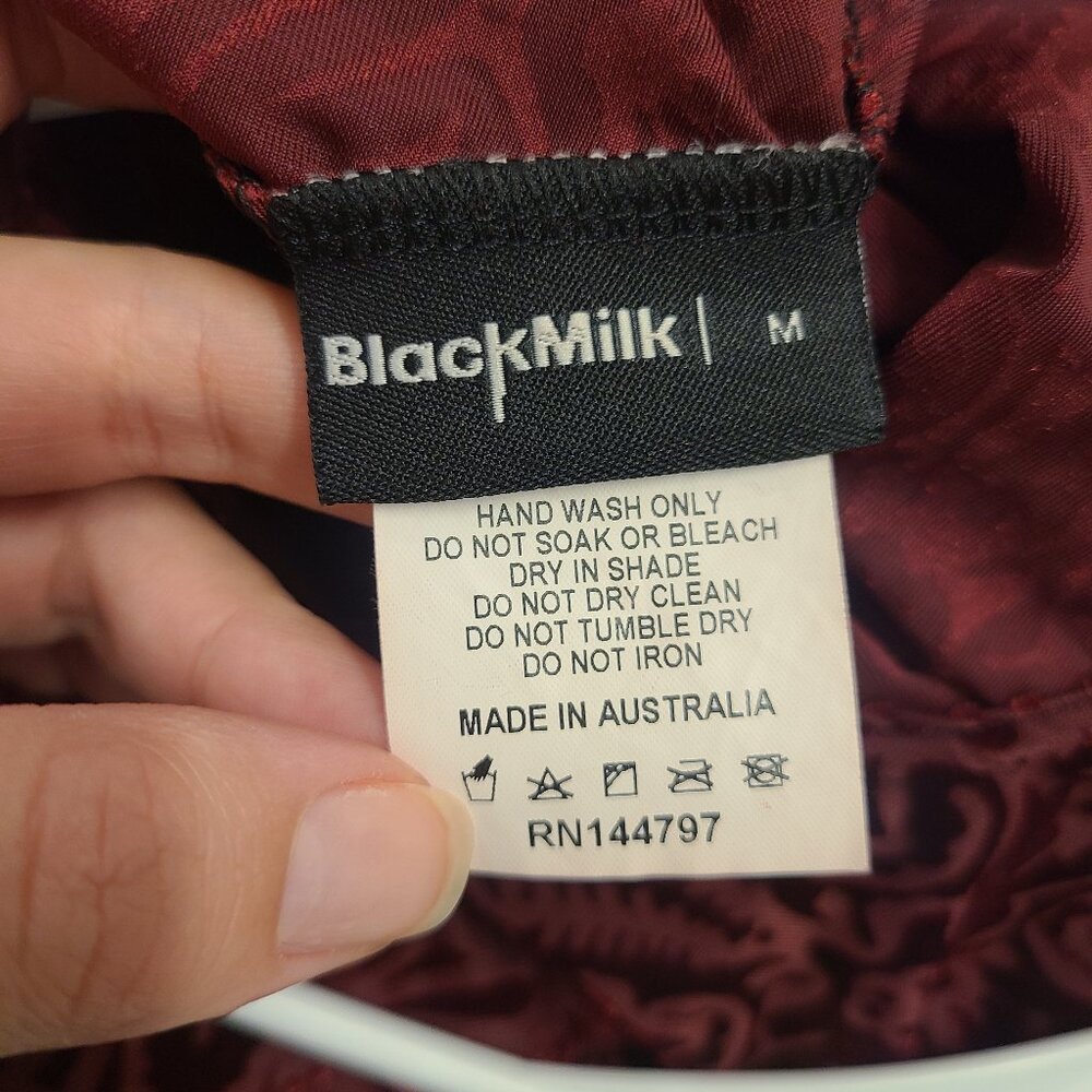 Blackmilk Burgundy Velvet Maxi Dress - Picture 2 of 4